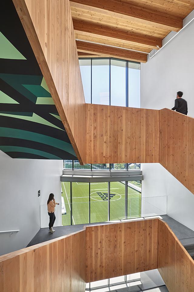 Adidas North American Headquarters stairwell